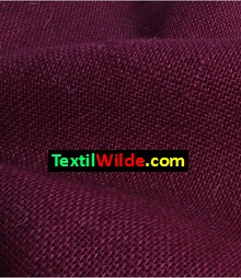 tela arpillera teñida color bordo textilwilde.com