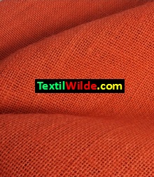 tela arpillera color naranja, yute, textilwilde.com