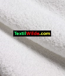 tela de toalla color blanco 100% algodon, textilwilde.com